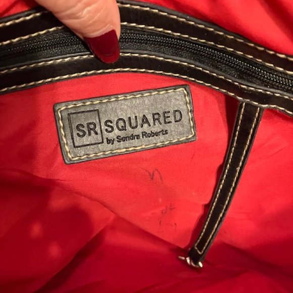 SONDRA ROBERTS SQUARED - Giraffe Print Tote Straw Handbag - Great Condition - Picture 11 of 16